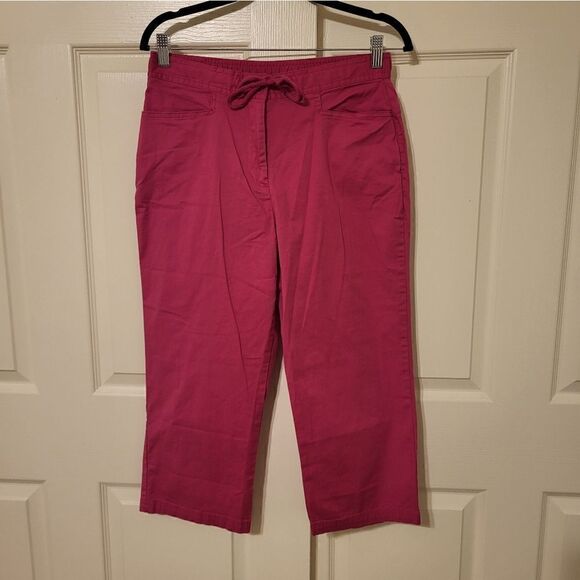 Sag Harbor Sport petite hot pink wide leg pants - Picture 1 of 7